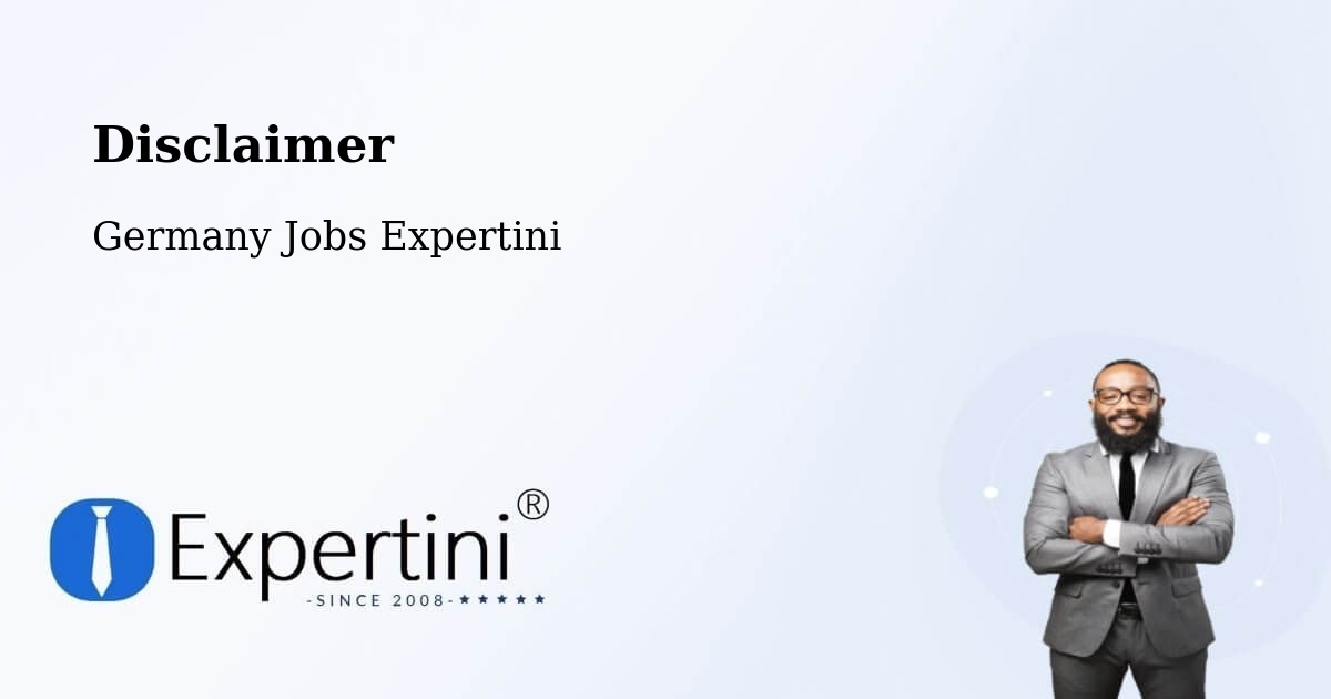 Disclaimer - Germany Jobs Expertini