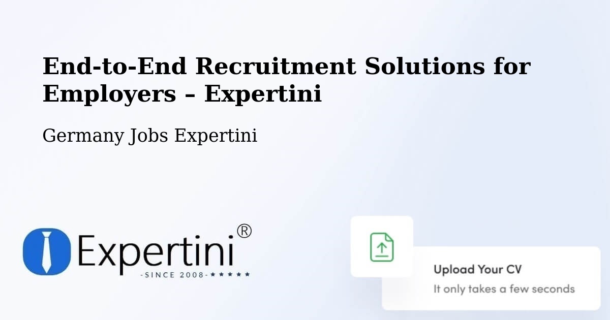 Recruitment Solutions for Employers – Colditz - Colditz, Germany Jobs Expertini